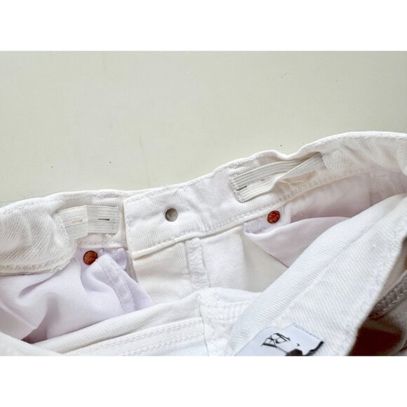 Girls' ZARA White Distressed Stretch Denim Flare Jeans, Size 8 - Picture 11 of 13